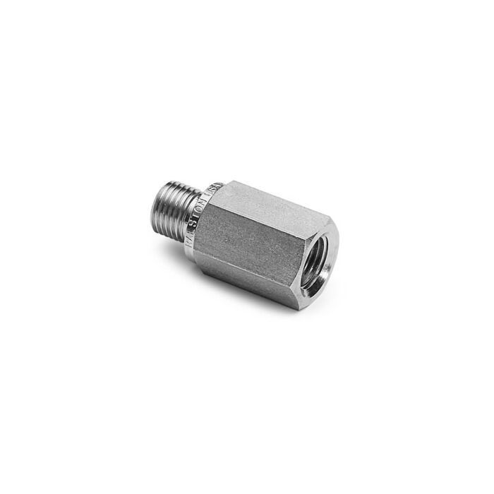 Ralston Instruments QTHA-1FS0 1/8" female NPT x male QT, no check-valve, Stainless Steel Adapter