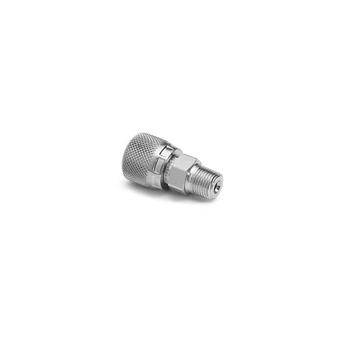 Ralston Instruments QTHA-2MSA 1/4" Male NPT x Male Female QT, no check valve, 300 series Stainless Steel Adapter