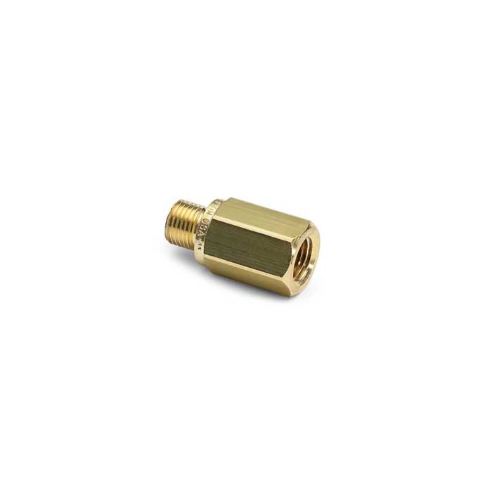 Ralston Instruments QTHA-3FB1 3/8" Female NPTx Male QT with Check valve, Brass Adapter