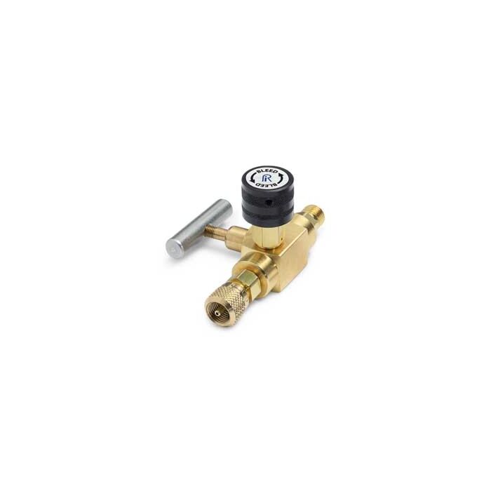 Ralston Instruments QTHA-BLB0-HC Block & bleed valve - Male QT inlet x female QT outlet, Brass Adapter