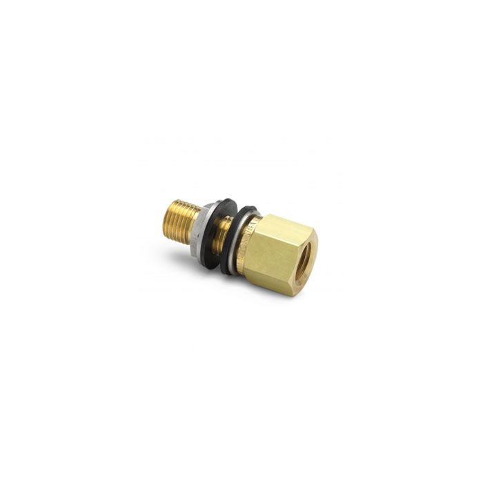Ralston Instruments QTHA-HFBB-2F 1/4" female NPT x male Quick-test bulkhead union, Brass Adapter