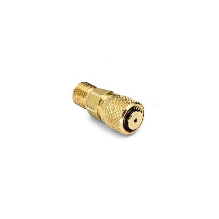 Ralston Instruments QTHA-MTB0-10MM 10mm Tube Fitting x Male Quick- Test, no Check Valve, Brass