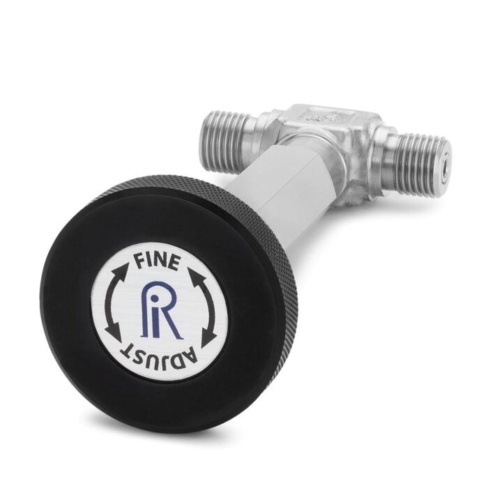 Ralston Instruments QTHA-TEVR-Stainless Steel In-line Fine Adjust-QT Male x QT Male Adapter