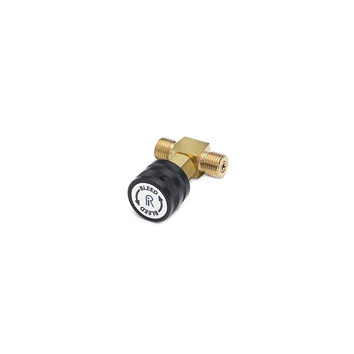 Ralston Instruments QTHA-TVLB In-Line Vent Valve, Brass, Male QT x Male QT