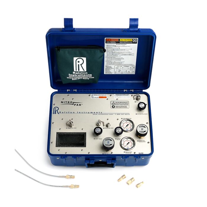 Ralston Instruments NPAK-2FBA-RG-2M-1M Nitropak, 1/4" F BSPP Gauge Adapter, 2m, 1m Hoses