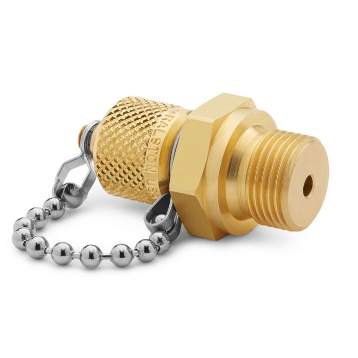 Ralston Instruments QTFT-3MB0-RS G 3/8" Male BSPP (ISO 228/1) x Male Quick-test, no Check-valve, Brass Adapter