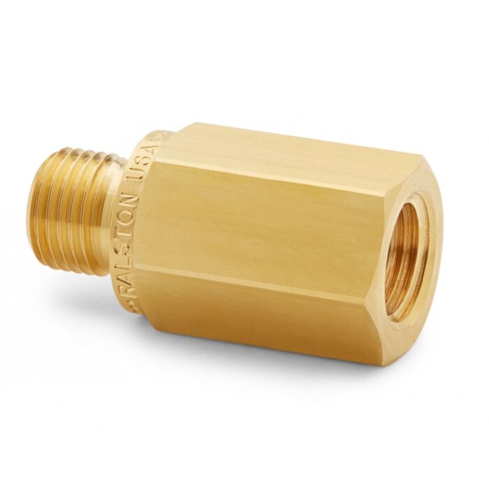 Ralston Instruments QTHA-1FB0 1/8" Female NPT x Male Quick-test, no Check-valve, Brass Adapter