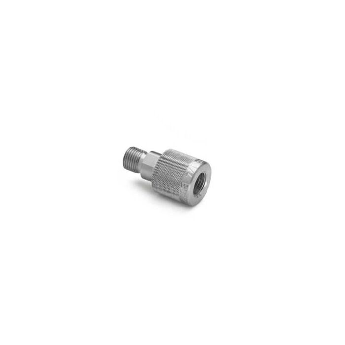 Ralston Instruments QTHA-2FS0-RG-QD 1/4" female BSPP quick-disconnet x male quick-test, Stainless Steel Adapter