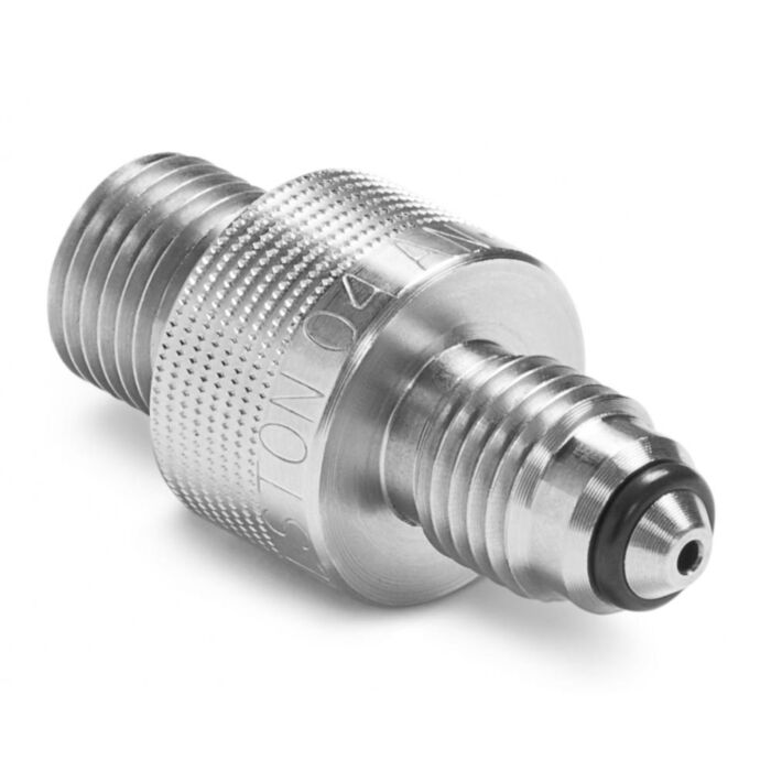 Ralston Instruments QTHA-2MS0-AN-QD 1/4" Male 37 degree Flare x Male Quick-test, Stainless Steel adapter