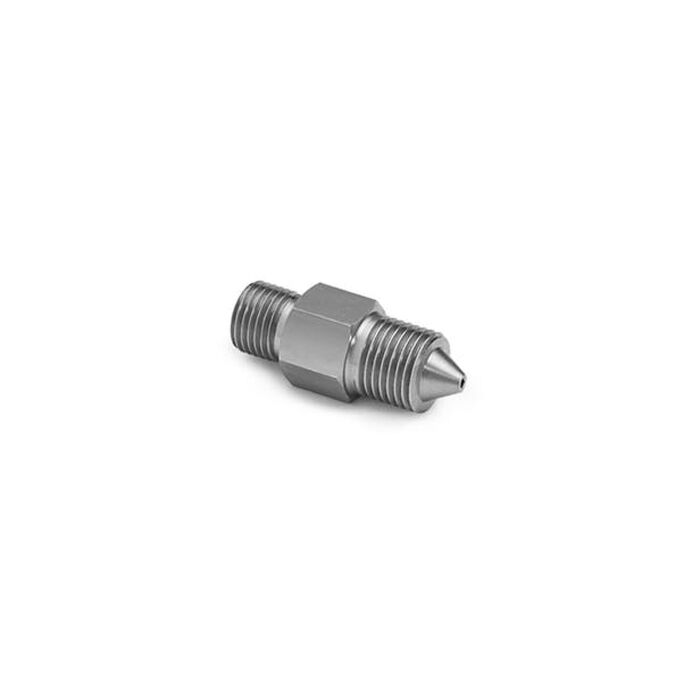 Ralston Instruments QTHA-2MS0-XH High Pressure Adapter, 1/4" Male HIP x Male QT, Stainless Steel
