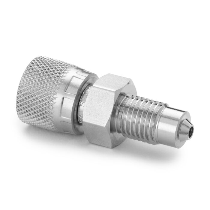 Ralston Instruments QTHA-2MSA-MP Medium Pressure x Female Quick- test Adapter, Stainless Steel