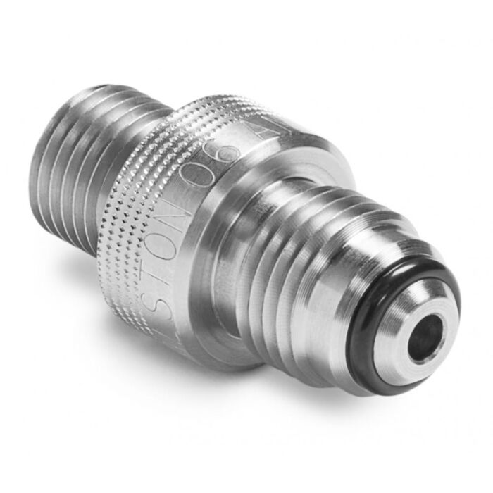 Ralston Instruments QTHA-3MS0-AN-QD 3/8" Female 37degree Flare x Male Quick-test, Stainless Steel adapter