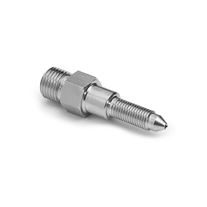 Ralston Instruments QTHA-FRS0 5/16" -24UNF x Male Quick-test, no Check-valve, Stainless Steel Adapter