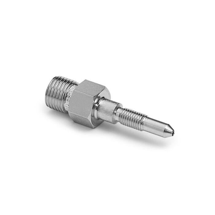 Ralston Instruments QTHA Honeywell 1/4" -28UNF x Male Quick-test, no Check-valve, Stainless Steel Adapter