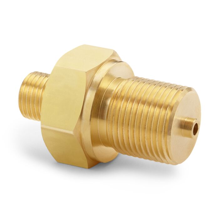 Ralston Instruments QTHA-MMB0-2015 Male M20 x 1.5mm x Male Quick- test Adapter, Brass