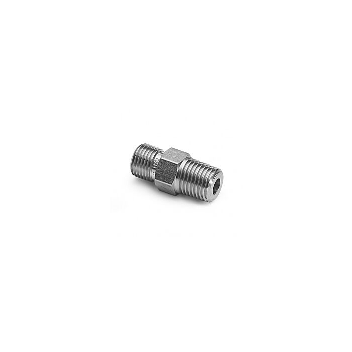 Ralston Instruments QTHA-2MS1 1/4" Male NPT x Male QT, with Check- Valve, Stainless Steel Adapter