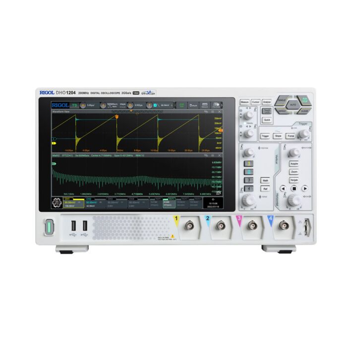 Rigol DHO1204 High Resolution 4 Channel, 200 MHz Digital Oscilloscope