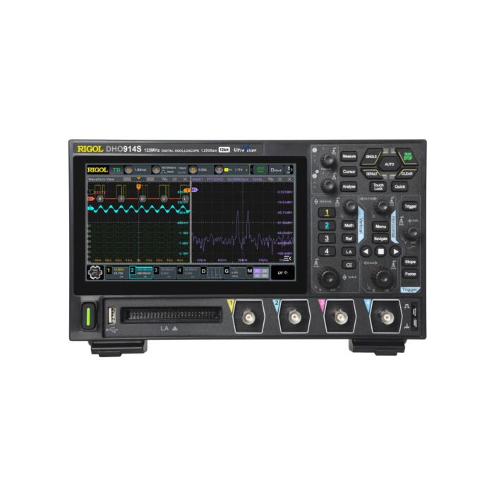 Rigol DHO914S Digital Oscilloscope, 125MHz,  1.25GSa/s,4+16 ch,Signal Source