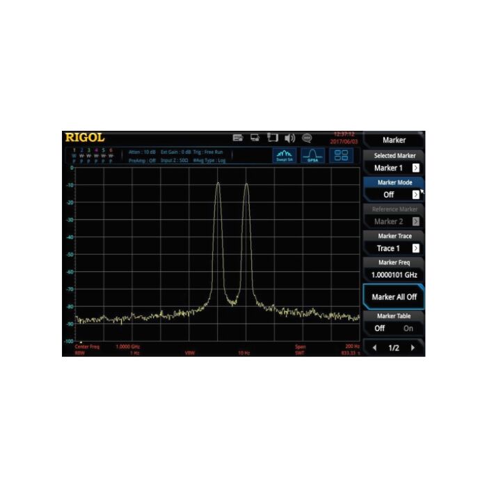 Rigol RSA3000-BW1 Resolution Bandwidth Upgrade to 1Hz