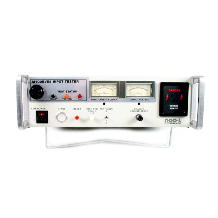 Rod-L M100BVS5 USED FOR SALE AC Hipot Tester,5.0-25 Ground Continuity Monitoring,5KV