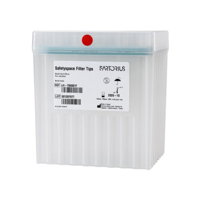 Sartorius Safetyspace Filter Tip, Sterile, 100-5000ul pack of 50 