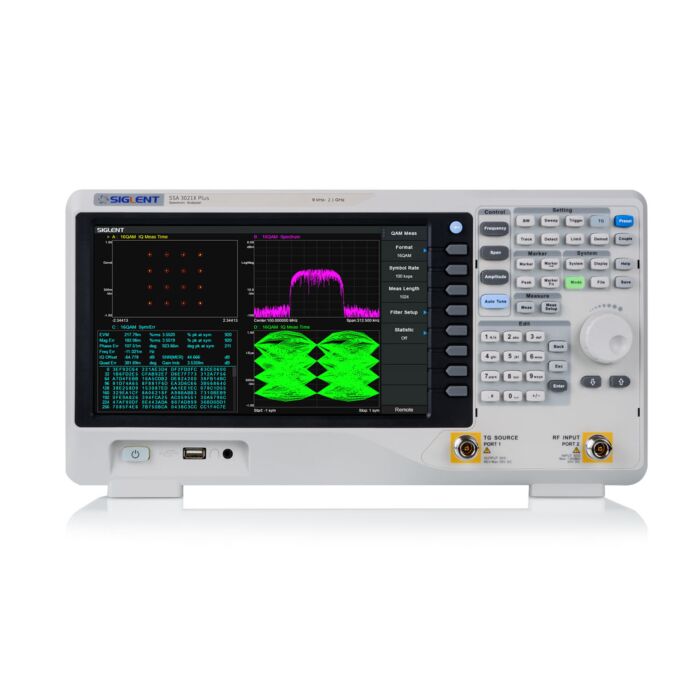 Siglent SSA3021X PLUS RBW Spectrum Analyzer 9KHz-2.1GHz,1Hz-1MHz