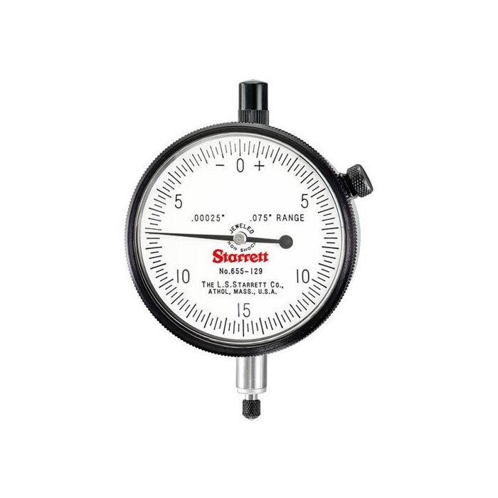 Starrett 655-129J 53513 2 3/4" Dial Indicator .025" Range