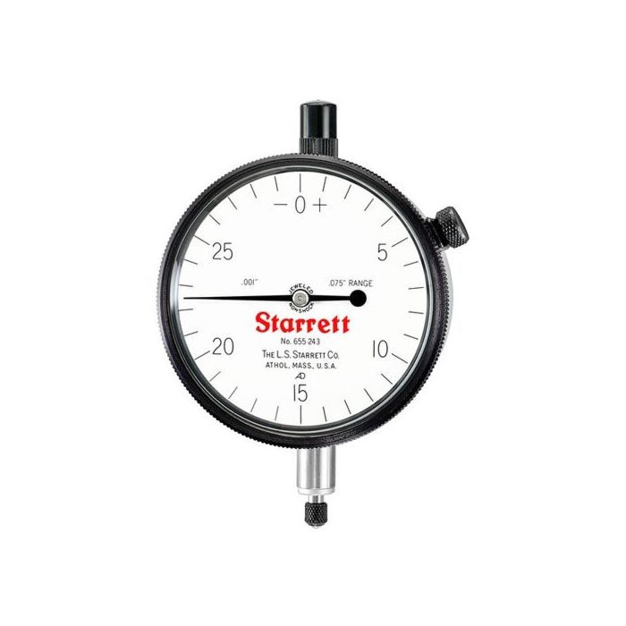Starrett 655-243J 53597 2 3/4" Dial Indicator .075" Range