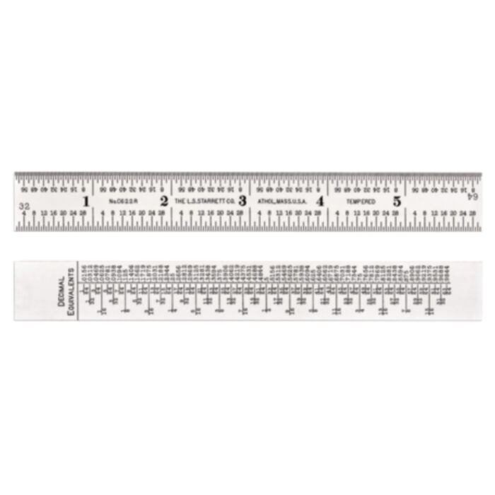 Starrett C622R-6 56660 6" Steel Rule