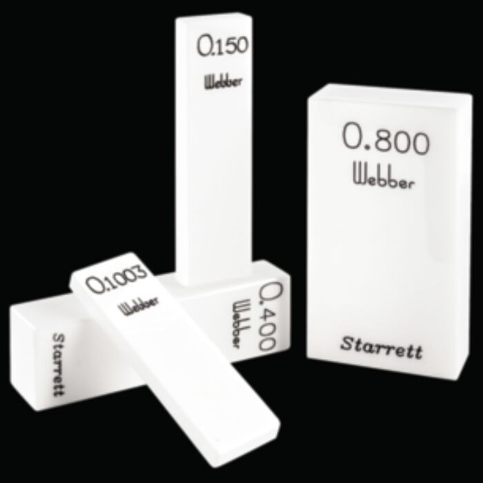 Starrett RY.500A1 Rectangular Ceramic Gage Block .500"w/Comm.Cal.& Etch