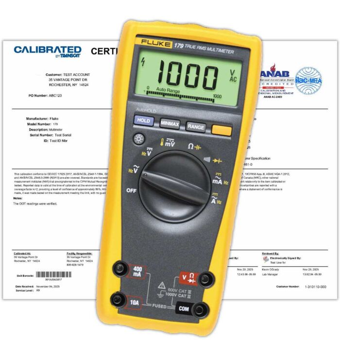 Calibration Service for Your Fluke 179 Digital Multimeter