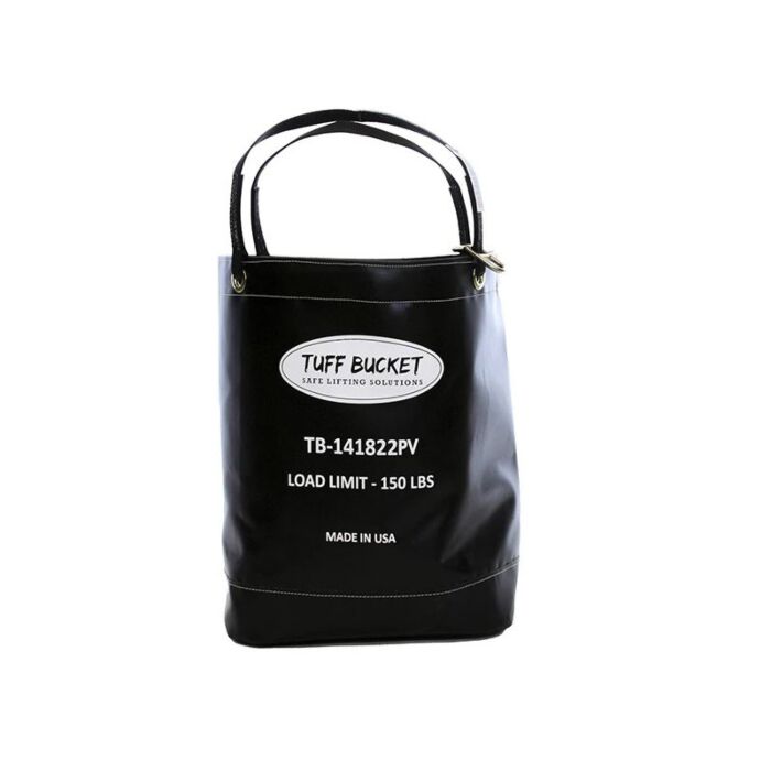 Tuff Bucket TB-141822PV Tuff Bucket 14" x 18" x 22" Squ are/Rect Poly Vinyl 150# cap