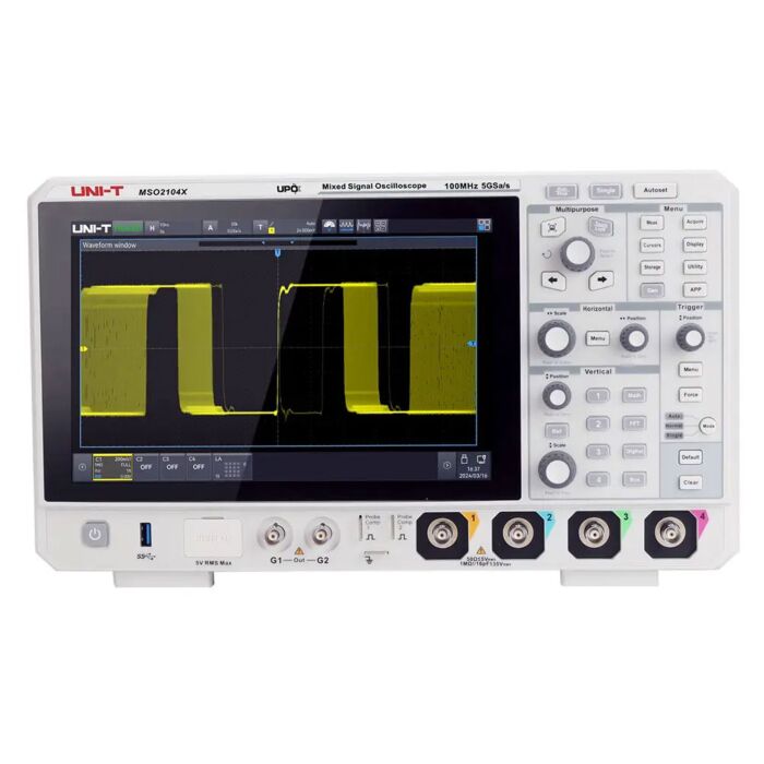 Uni-T  MSO2104X 100MHz 4 Channel Mixed Signal Oscilloscope
