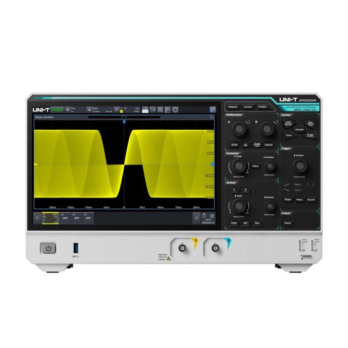 UNI-T UPO2202HD 12-Bit 200MHz 2 Channel High Definition Oscilloscope