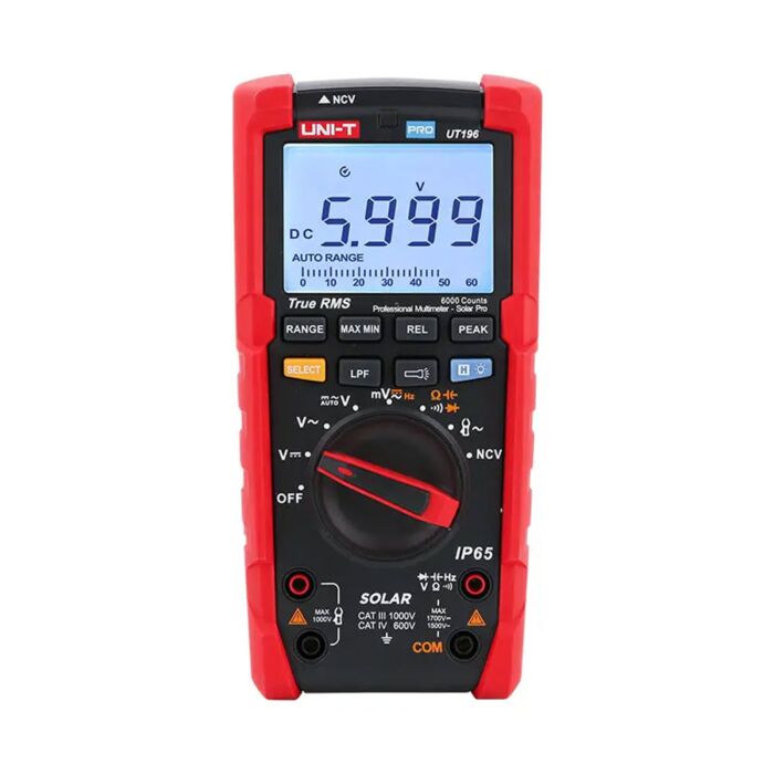 UNI-T UT196 TRMS Solar Digital Multimeter